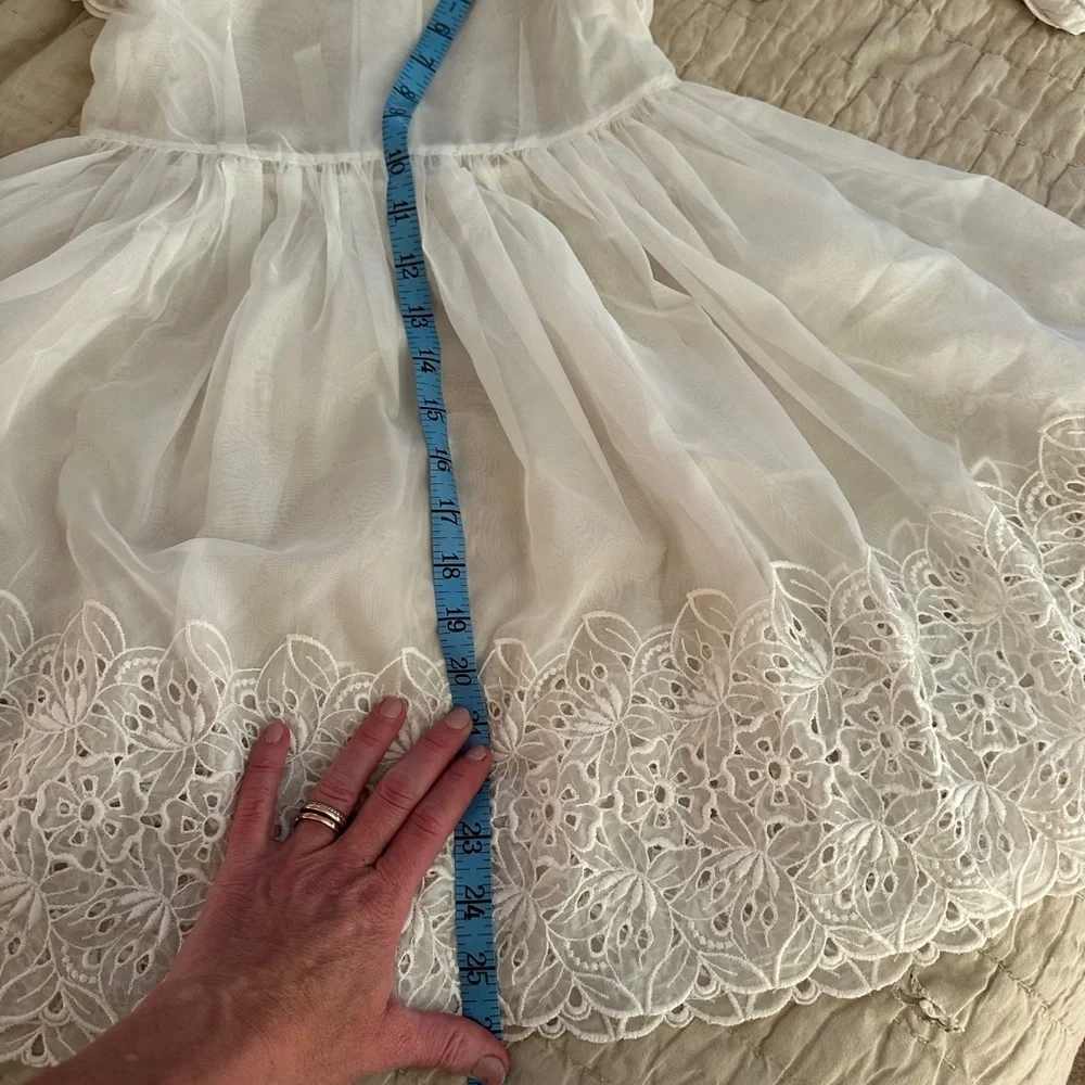 Vintage White Lace Kids Dress